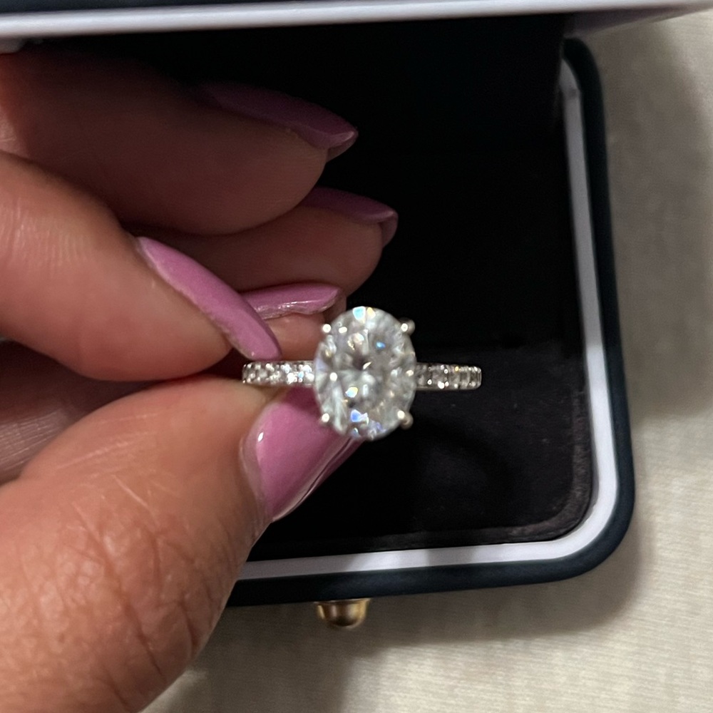 Moissanite Ring Sz 4.5